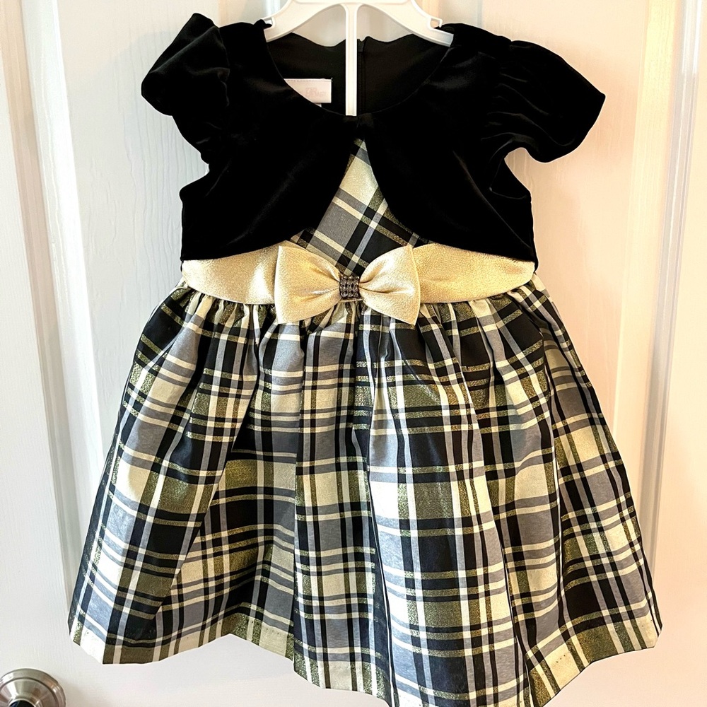 Good and Black Plaid Dress 24mo